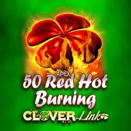 50 Red Hot Burning Clover Links slot visual from Novomatic available on betorycasinoo.co.nl