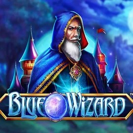 Blue Wizard slot logo by Quickspin at Betory Casino