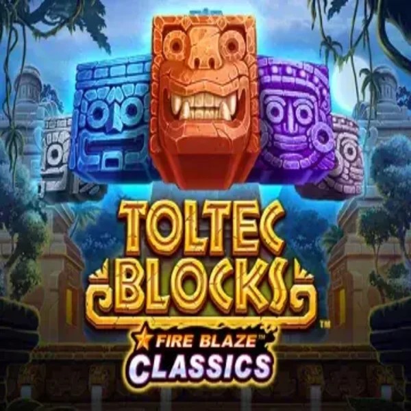 Fire Blaze: Toltec Blocks logo by Rarestone Gaming Betory Casino